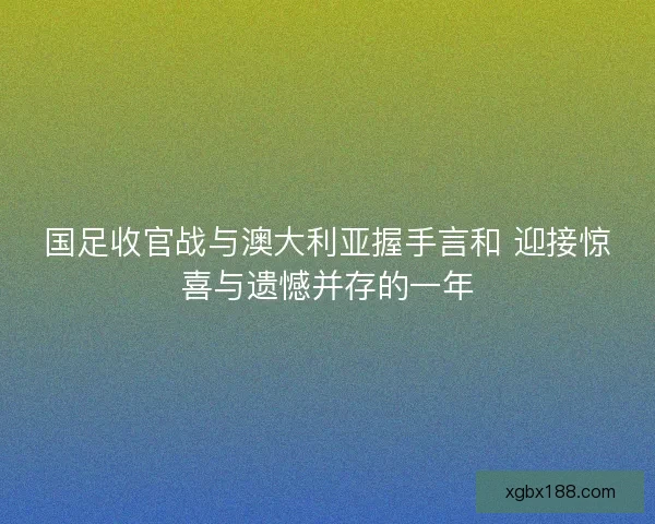 国足收官战与澳大利亚握手言和 迎接惊喜与遗憾并存的一年 国足收官战与澳大利亚握手言和 迎接惊喜与遗憾并存的一年